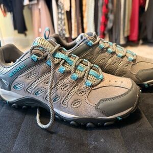 Merrell Charcoal and Aqua Trail Shoes
